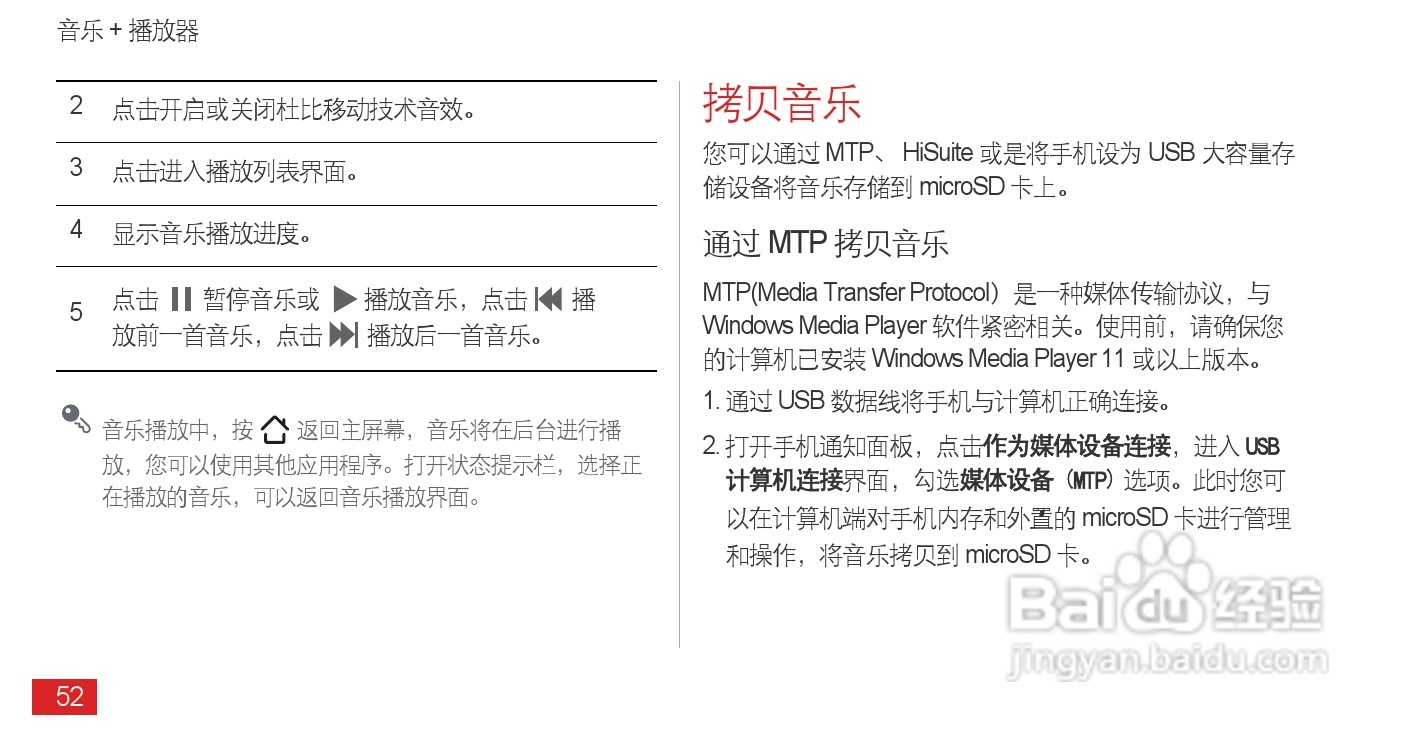 华为 Ascend P1(T9200)手机说明书:[6]