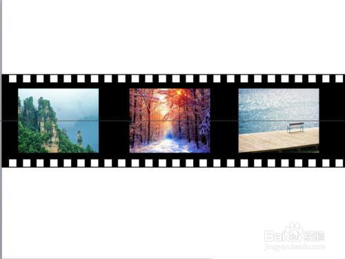 ppt怎么制作从右向左移动的胶卷动画