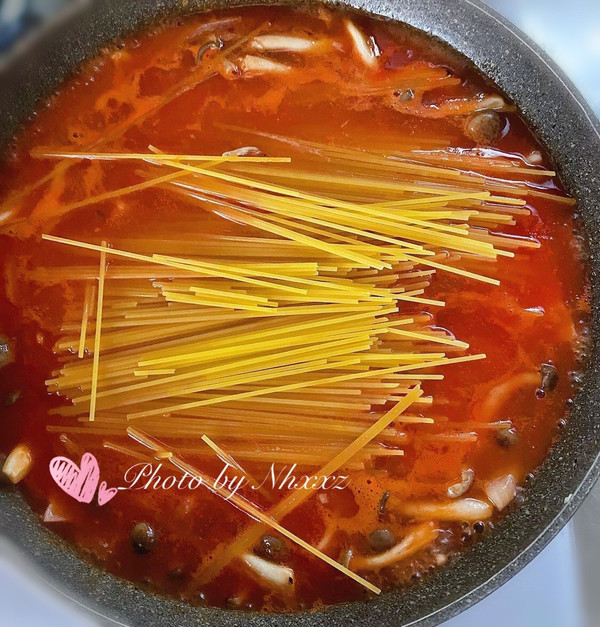 番茄原汁煮意大利面