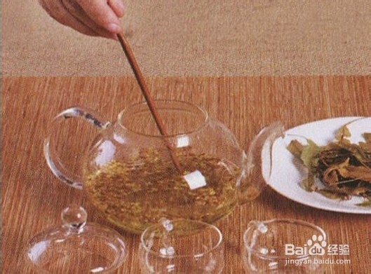 桂花菩提茶减压安眠花草茶冲泡步骤