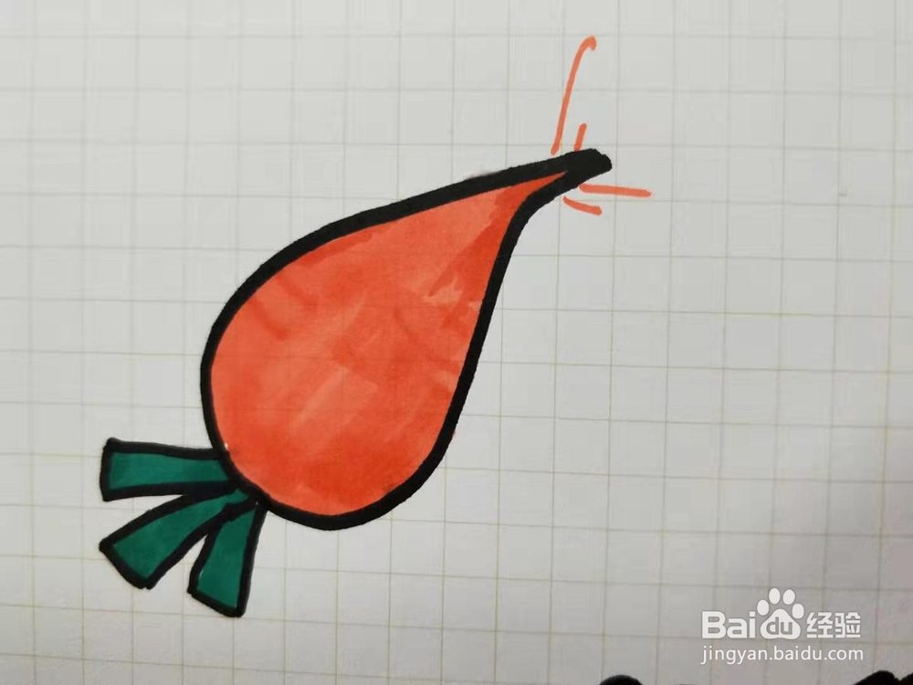 如何画胡萝卜简笔画