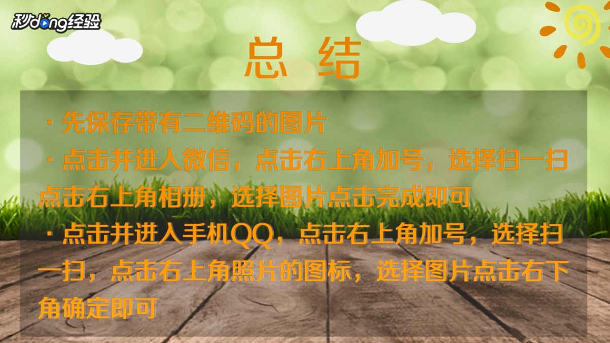 自己手机上的二维码怎么扫描呢