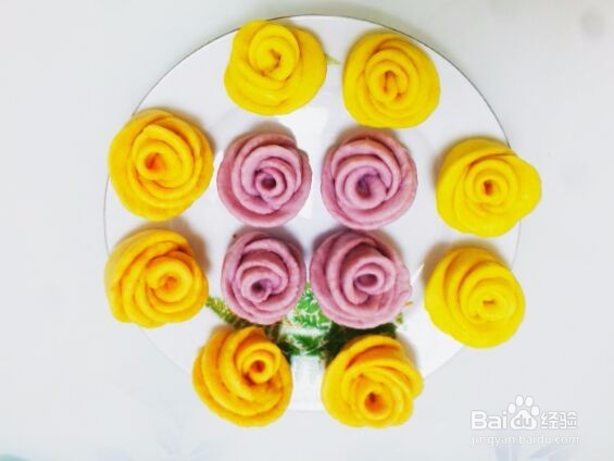 美味花样玫瑰花卷