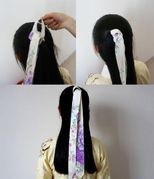 古风发带的戴法图解