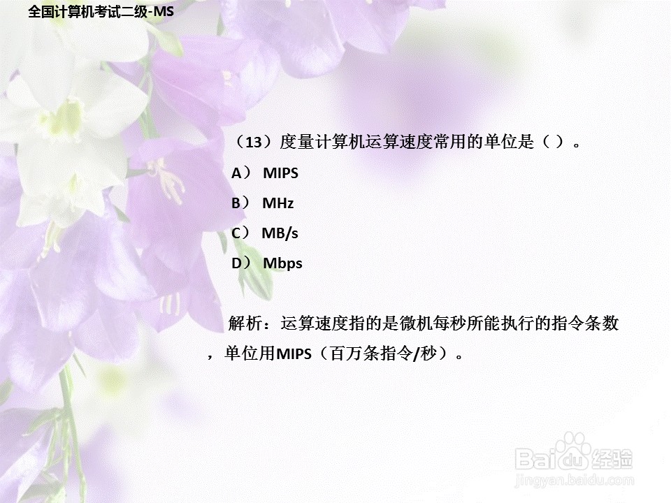 全国计算机二级考试-高级MS