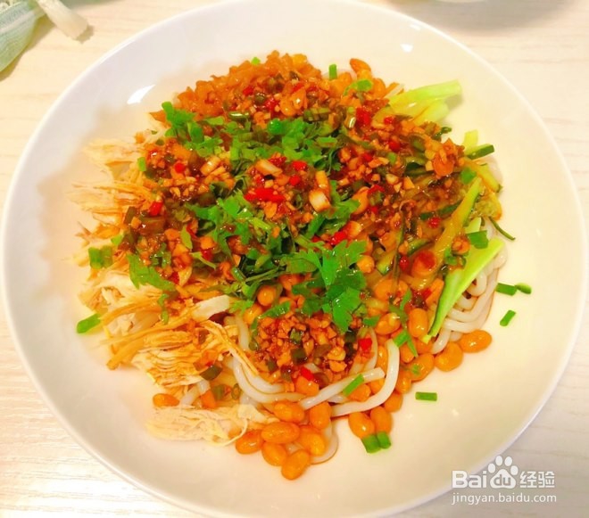 家庭版鸡丝拌米粉