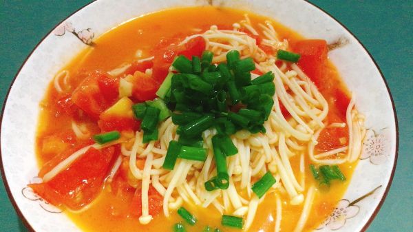 酸甜茄汁金针菇