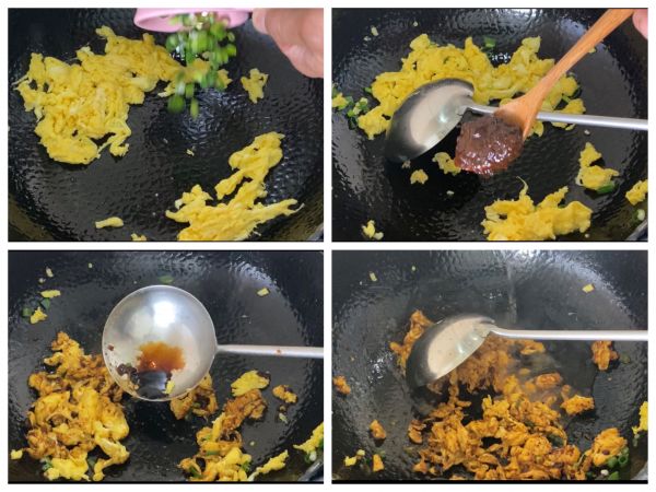 酱香鸡蛋拌菠菜