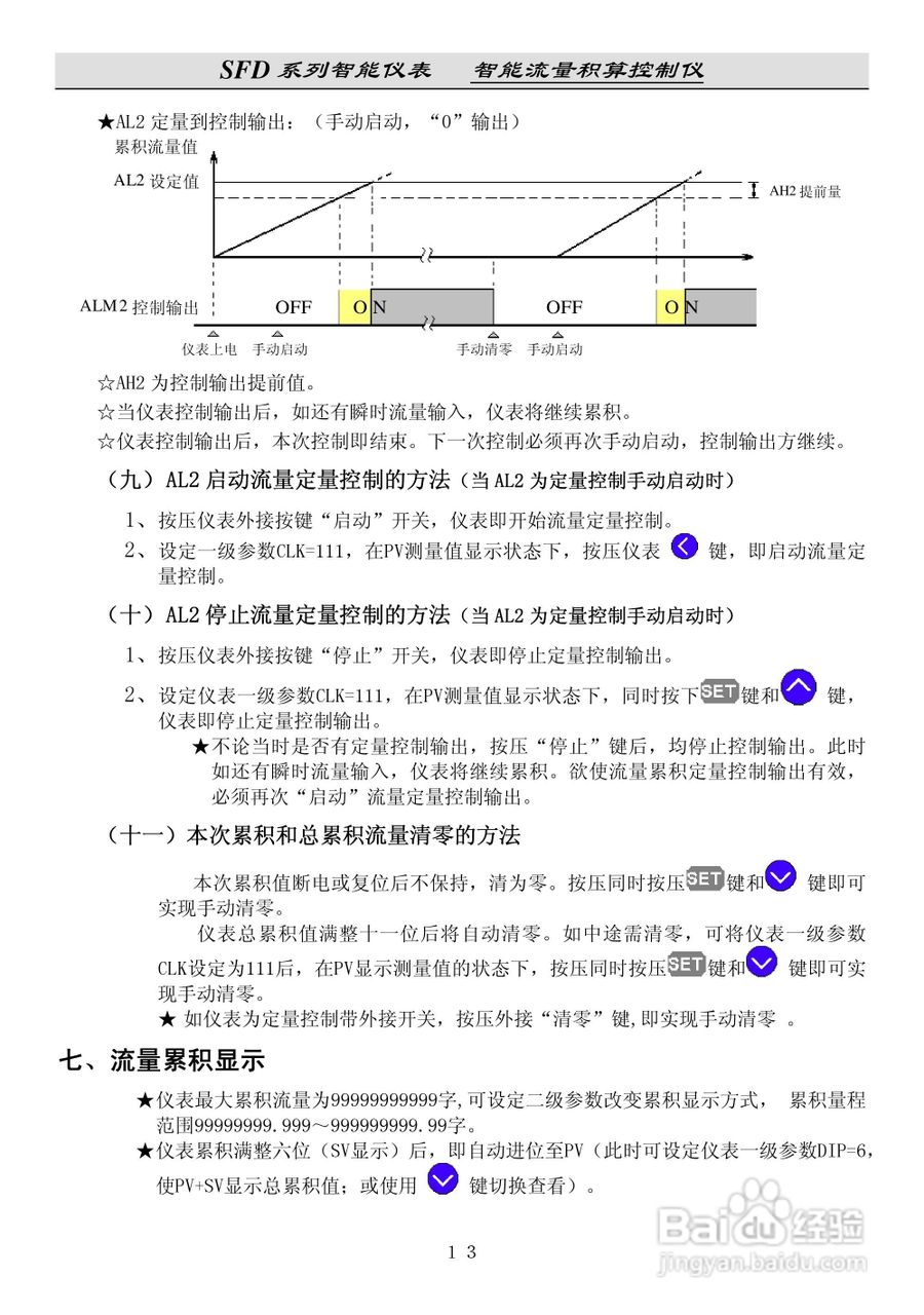 SFD流量积算仪说明书:[2]