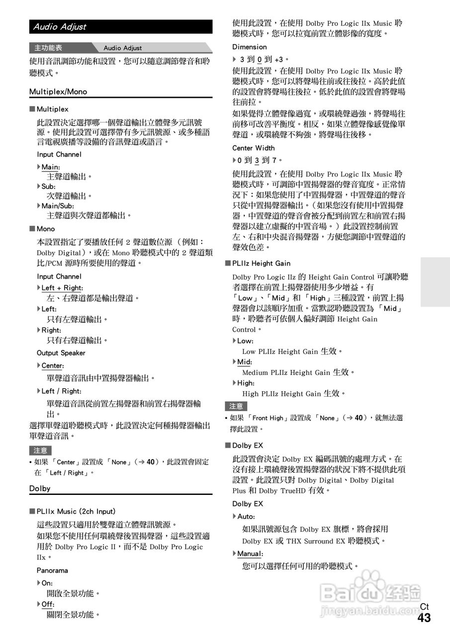 ONKYO AV接收机TX-SR608使用手册:[5]