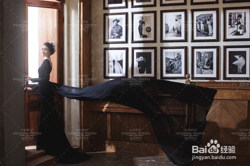 拍韩式婚纱照可以穿黑色婚纱吗?