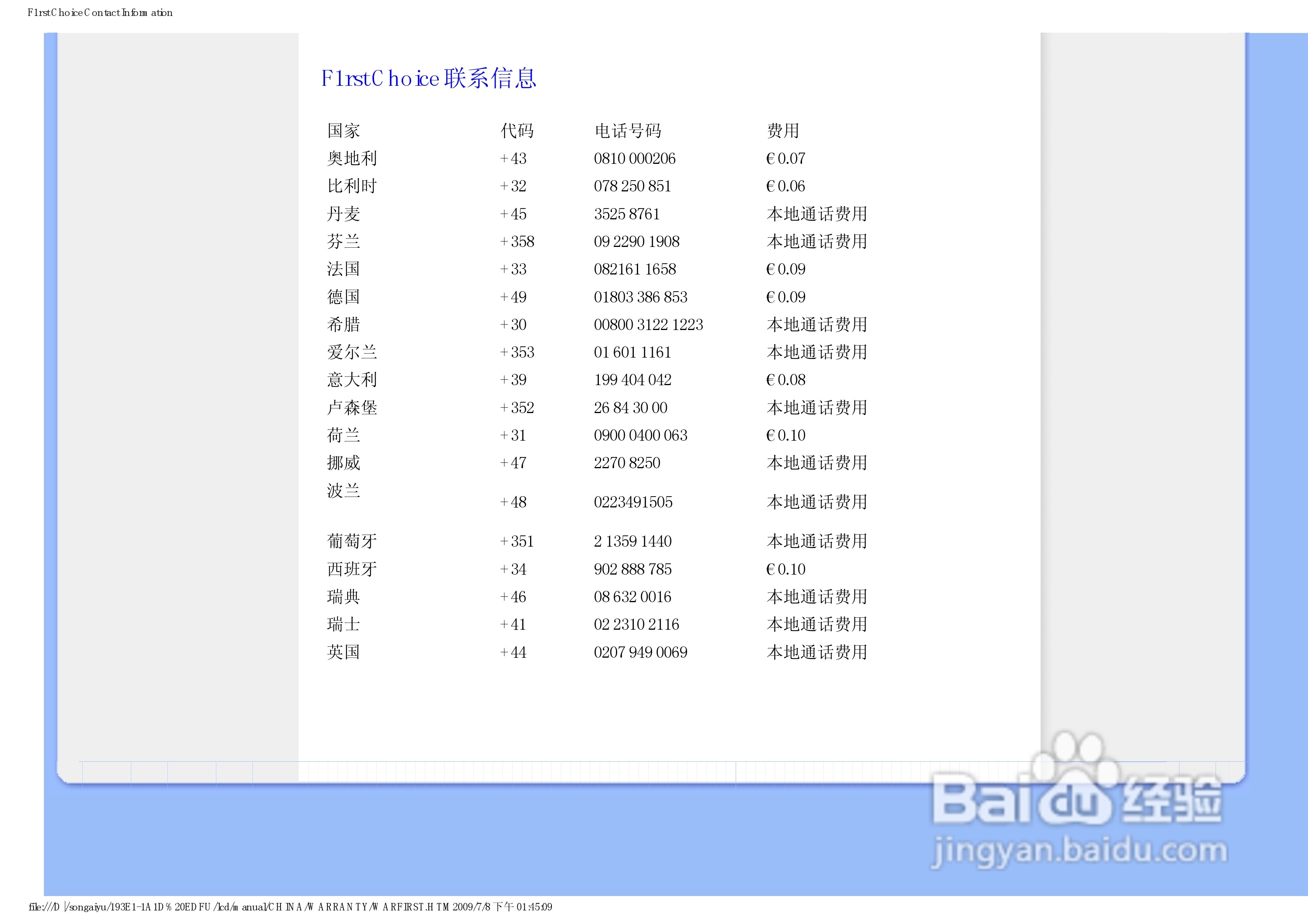 飞利浦193E1SB/93液晶显示器使用说明书:[6]