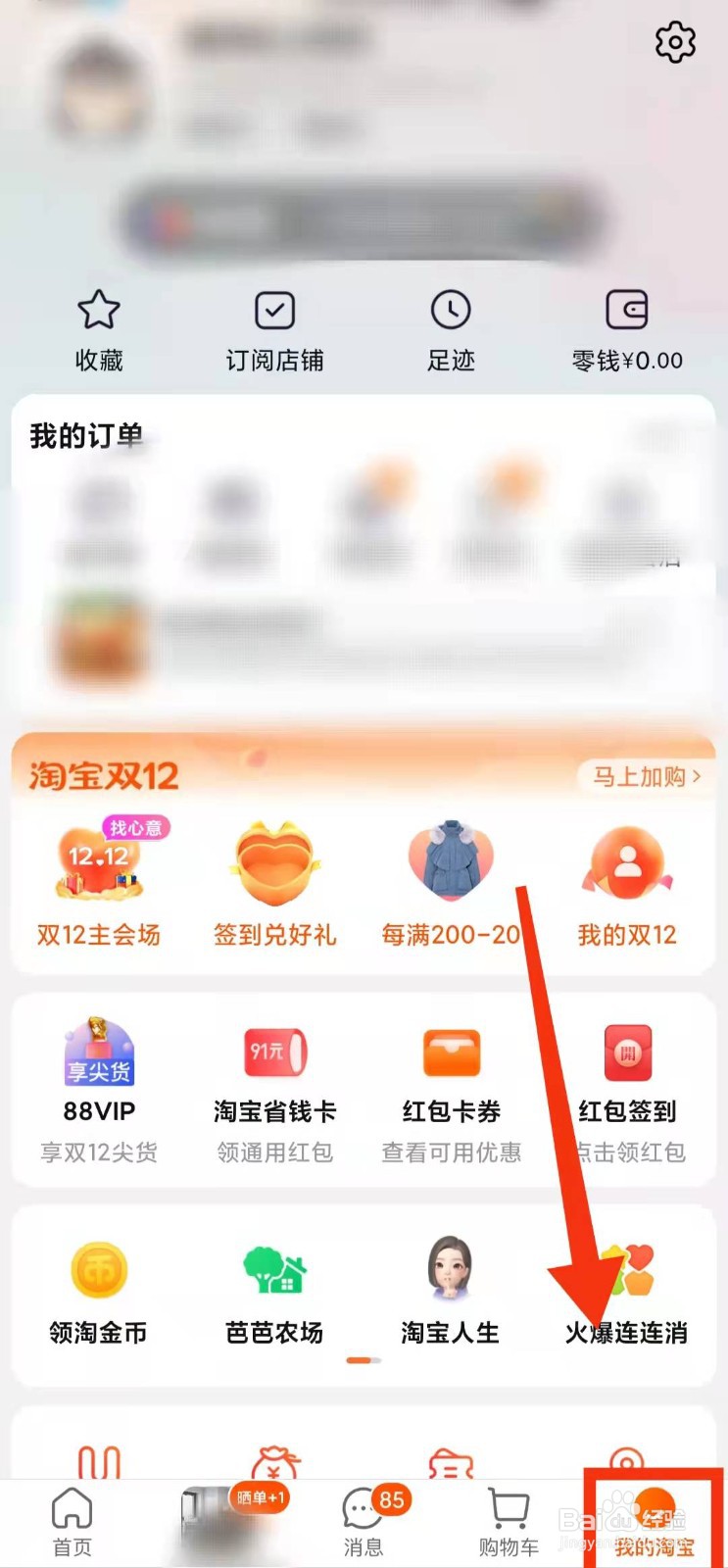 怎样查看淘宝的”淘宝人生的总身价“