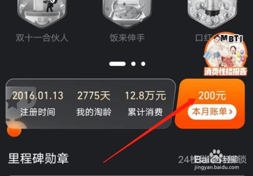 怎么看自己在淘宝上一年消费多少钱