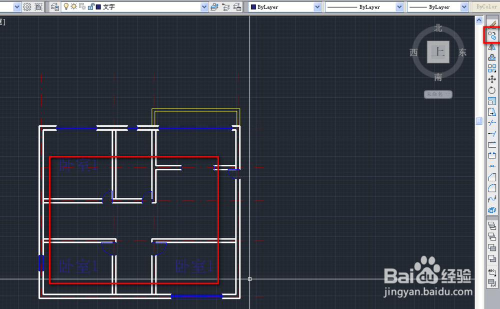 cad在建筑平面图上标注单行文字