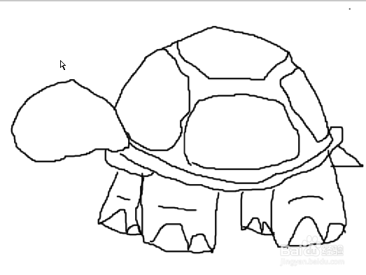 用firework的画刷工具画一个乌龟