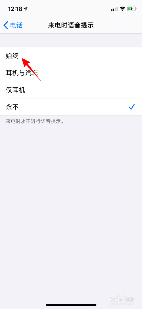苹果手机怎样开启来电语音提示