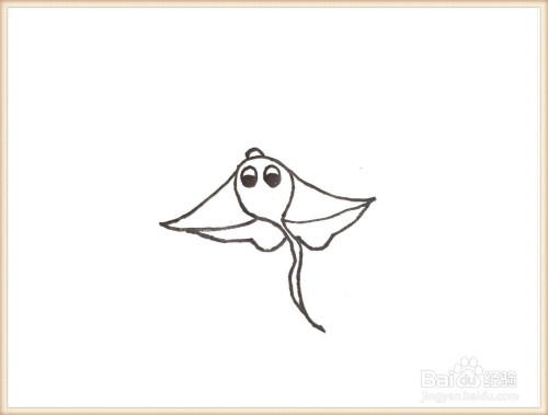 一笔一笔教你画软骨鱼简笔画