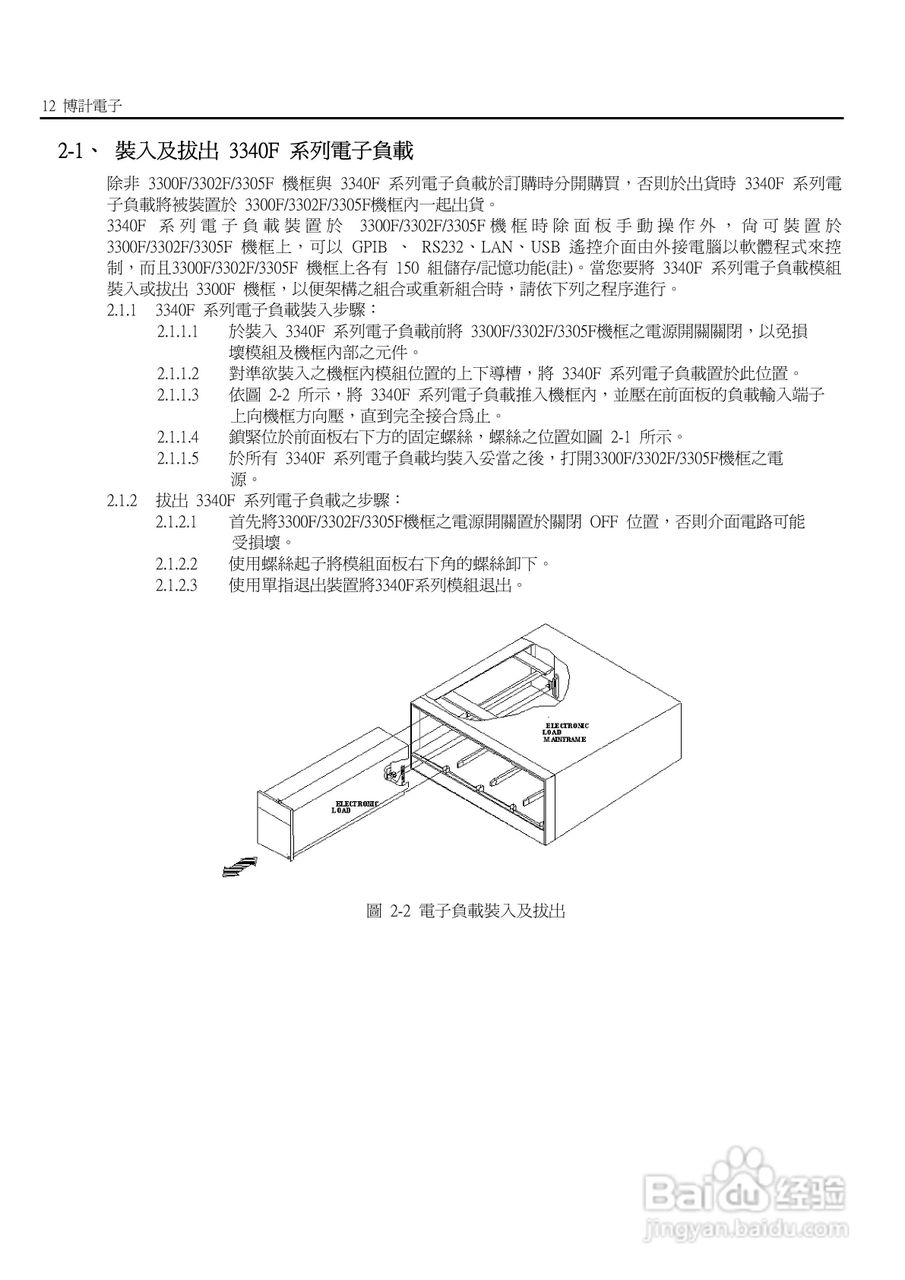 3341F模块式电子负载使用手册:[2]