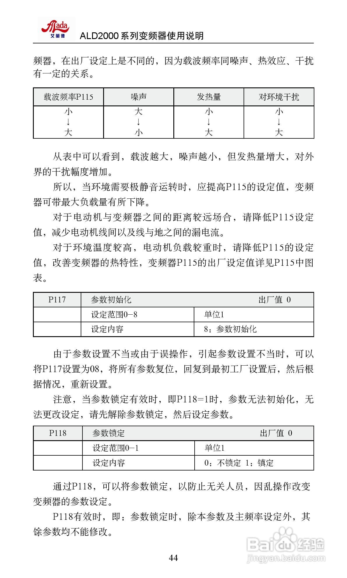 艾兰德ALD2000A01D5K变频器使用说明书:[5]