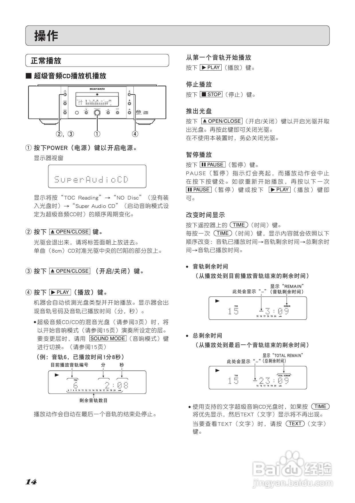 马兰士SA-11S2 CD播放机使用说明书:[1]