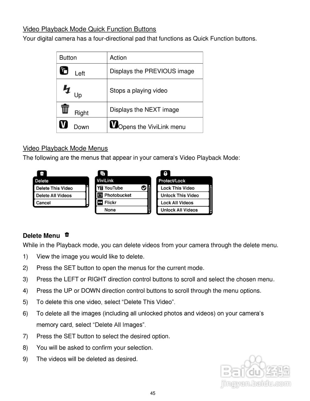 威达ViviCam T327数码相机使用说明书:[5]