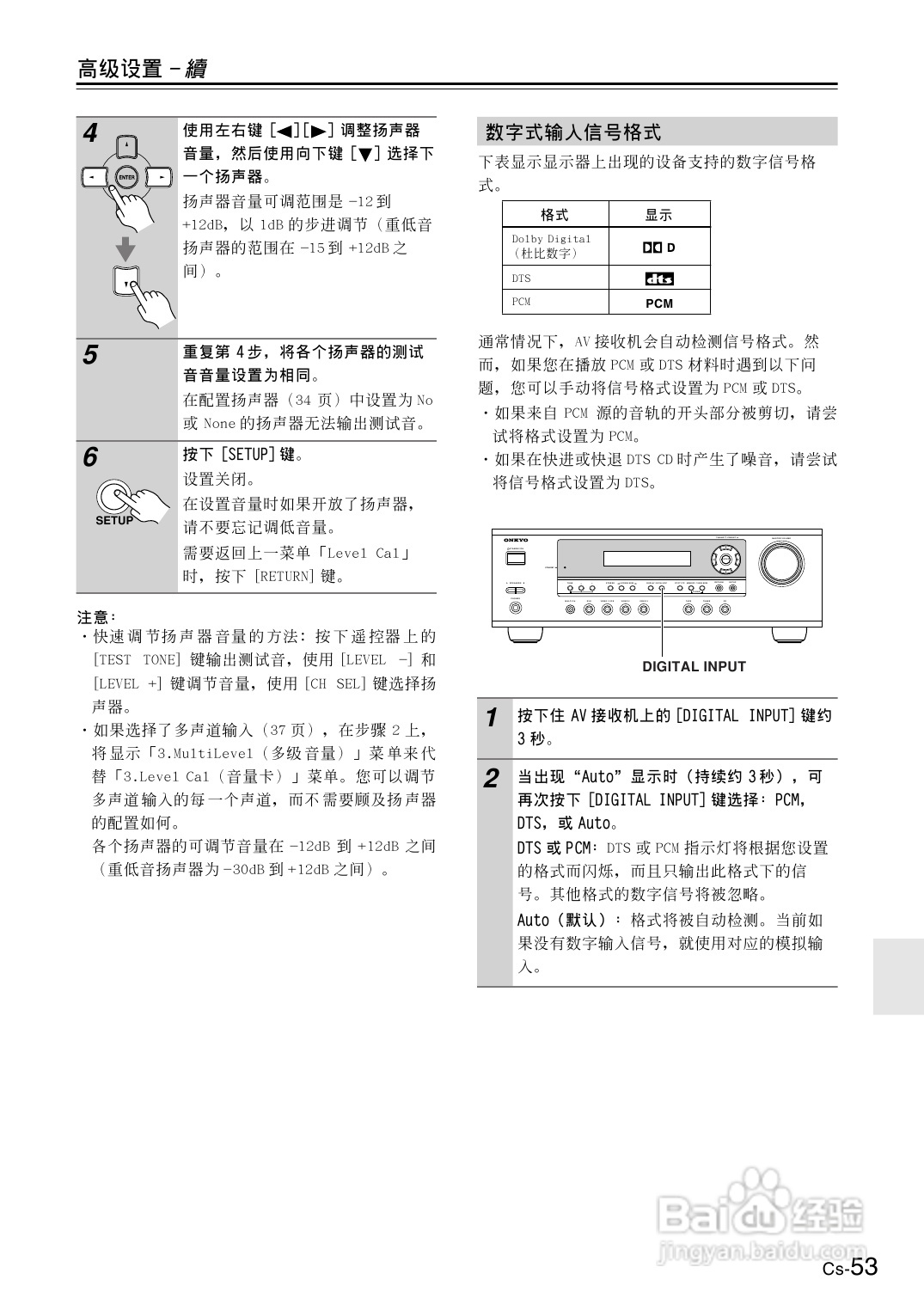 安桥AV接收机TX-SR404型使用说明书:[3]