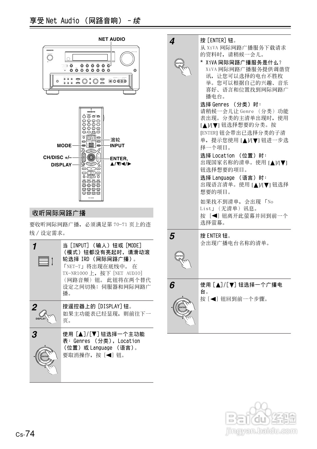 安桥AV接收机TX-NR1000型使用说明书:[4]