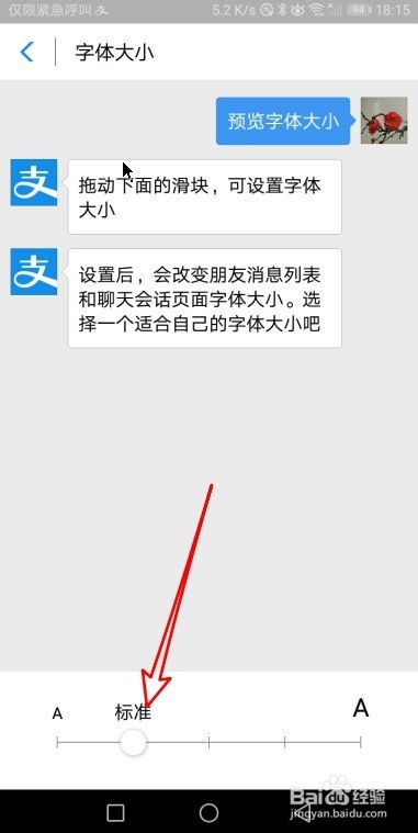 支付宝手机版怎么样设置页面的字体大小