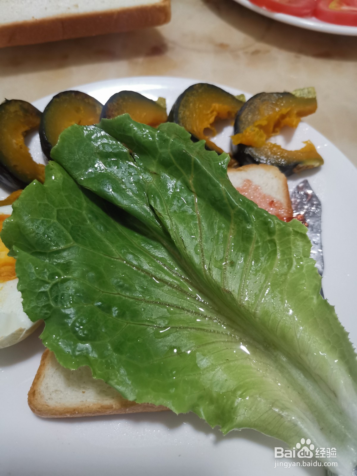 煎蛋火腿三明治