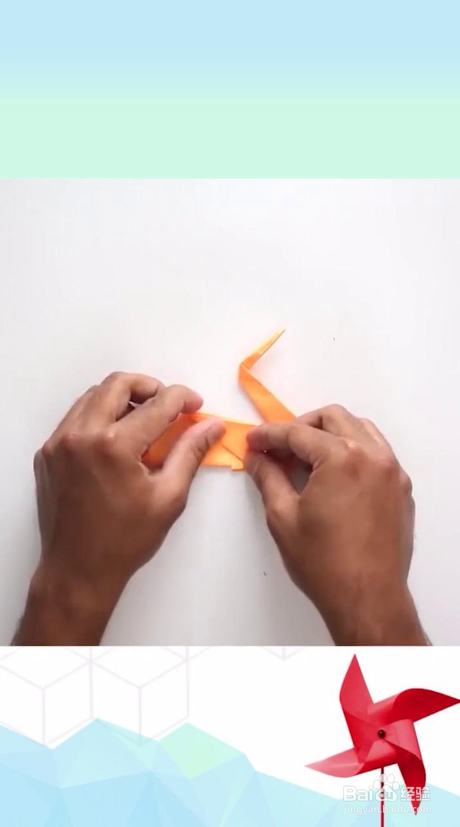 折纸千纸鹤怎么做