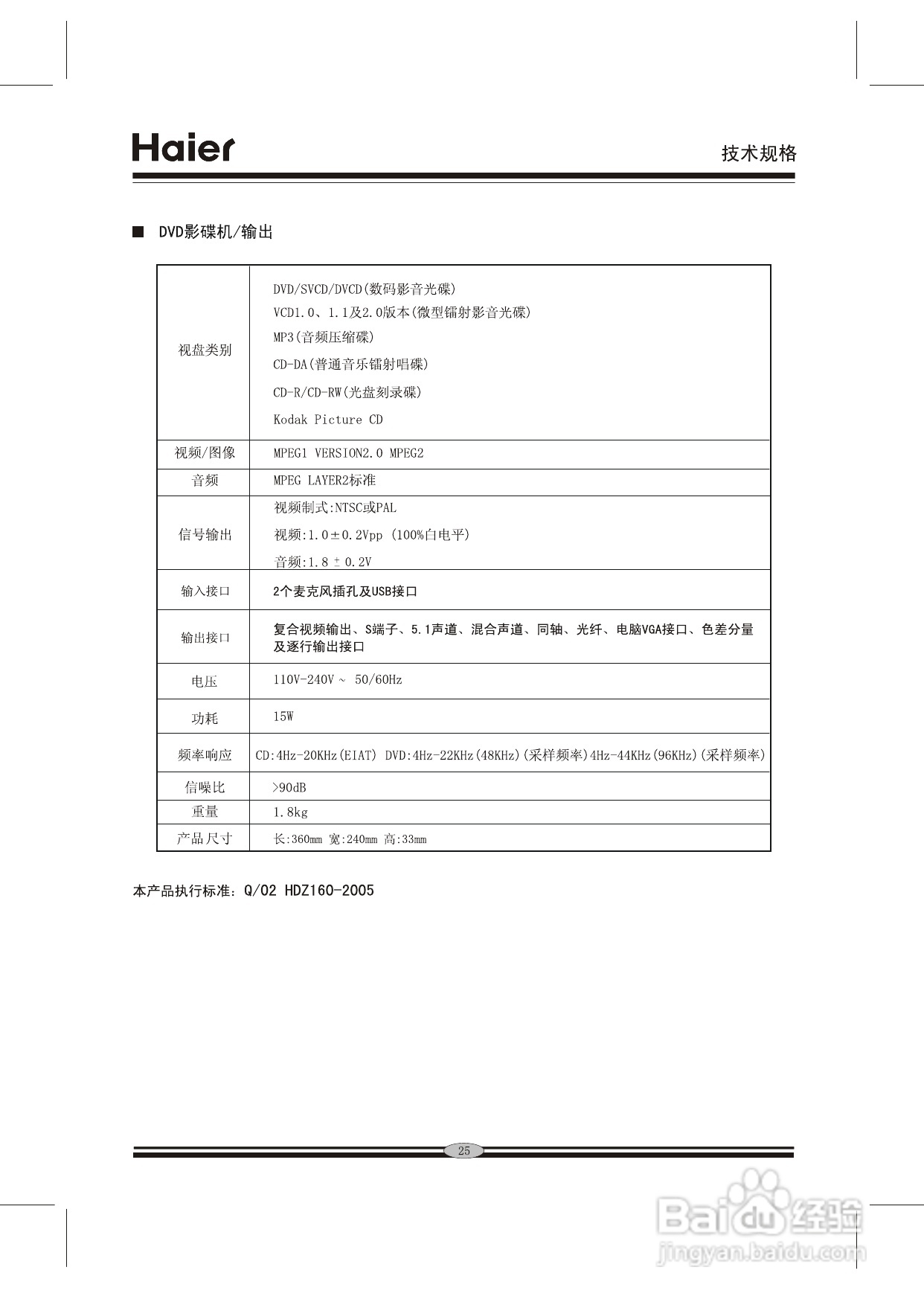 海尔DVD-H680A影碟机使用说明书:[2]