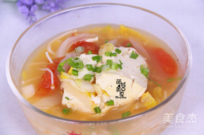开胃又营养の番茄豆腐汤