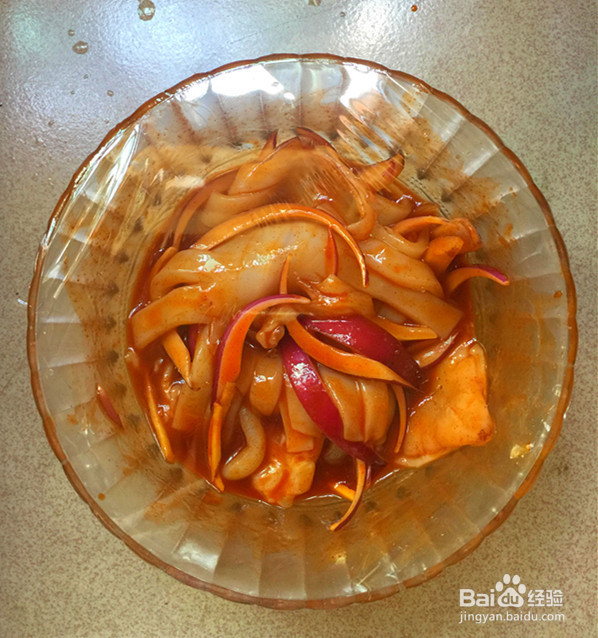 辣酱烤鱿鱼的制作方法