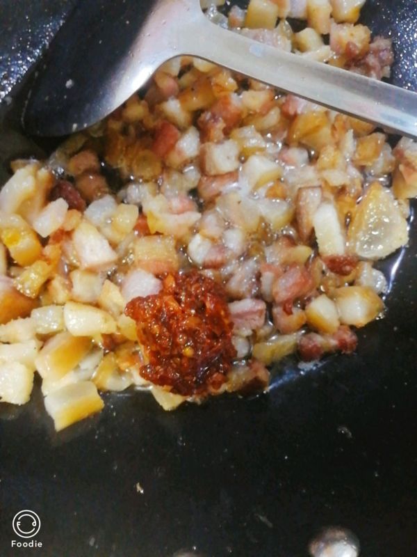 腊肉四季豆焖饭