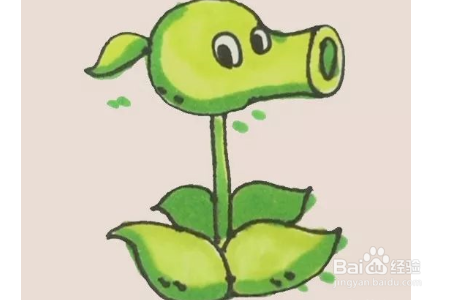 豌豆射手简笔画