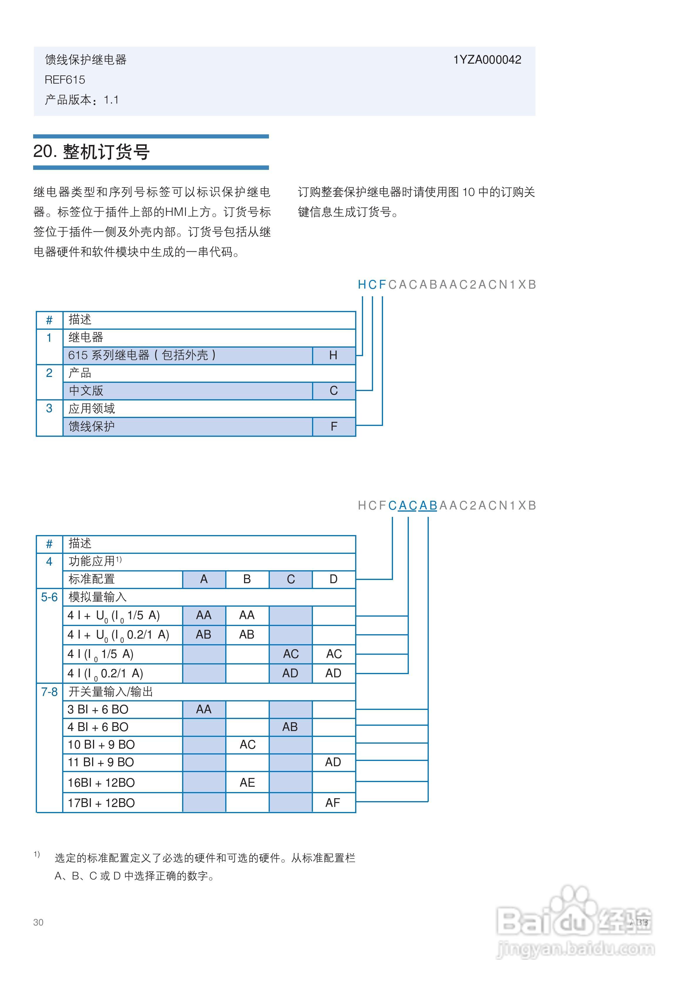 ABB REF615馈线保护继电器说明书:[3]