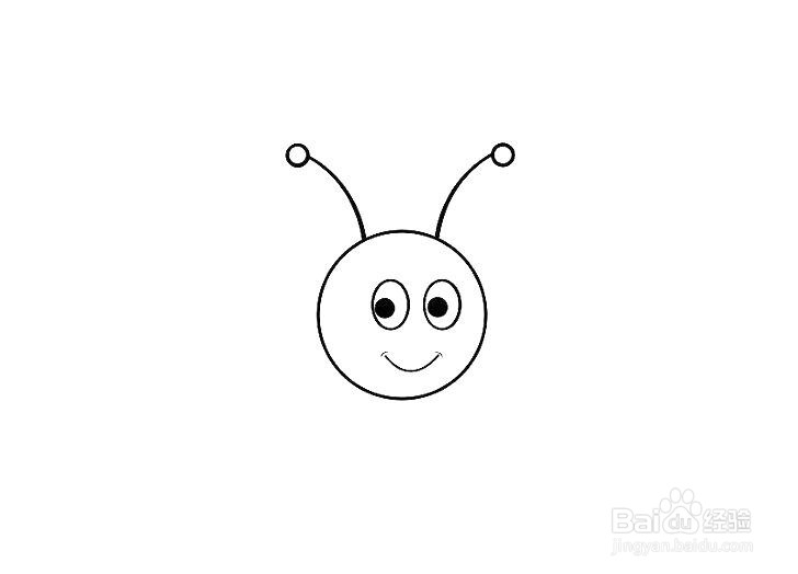 如何画卡通蜜蜂