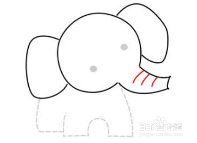 简笔画如何画大象