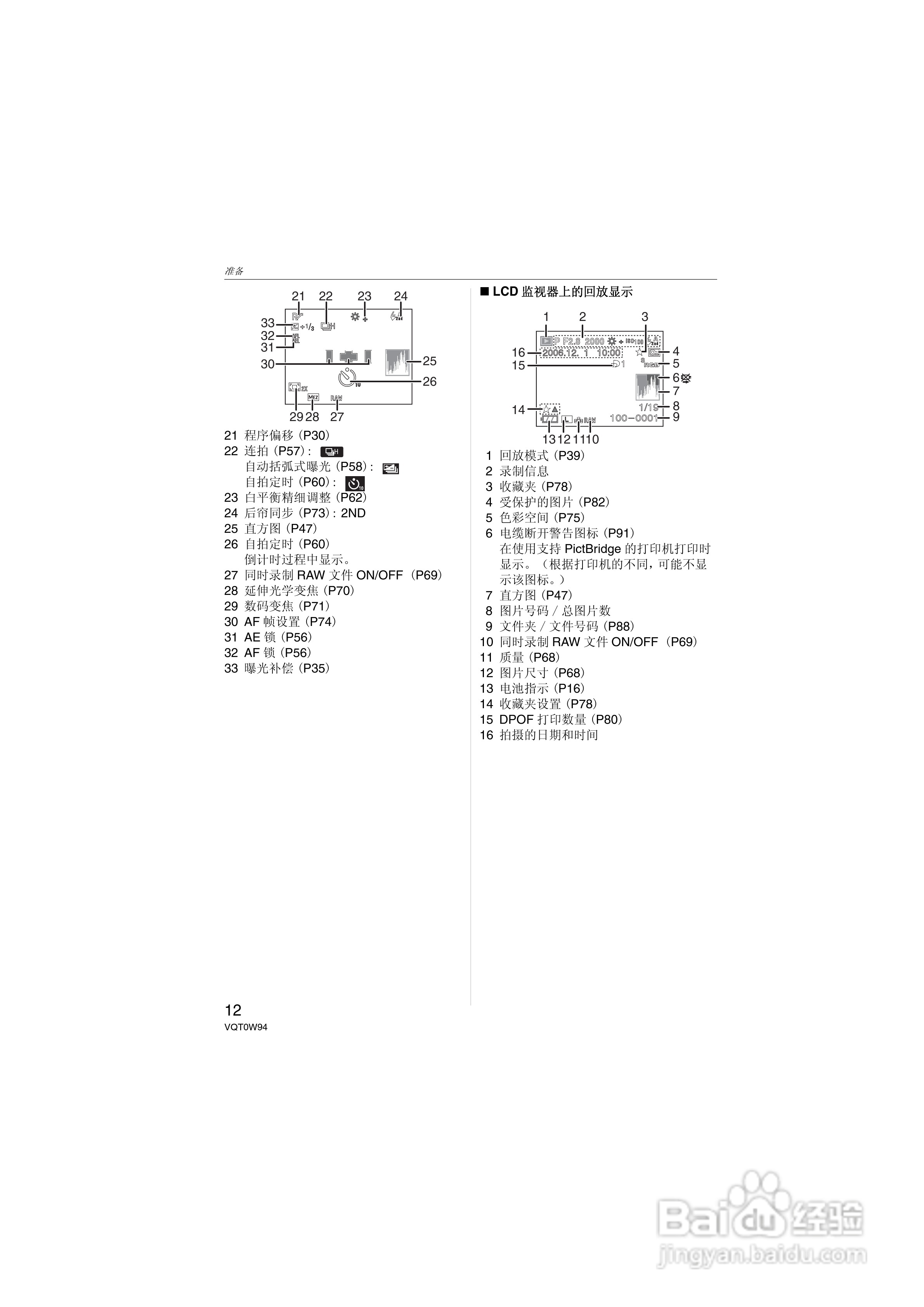 松下DMC-L1K数码相机使用说明书:[2]