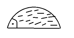 刺猬简笔画怎么画