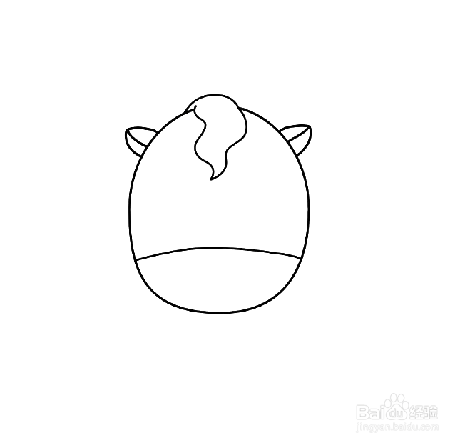 如何手工画卡通马的简笔画？