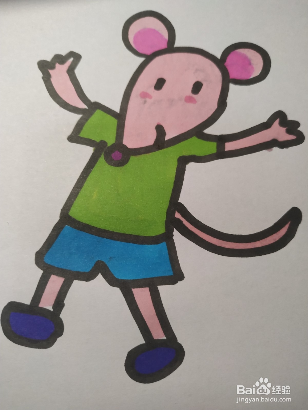 老鼠的简笔画技法17