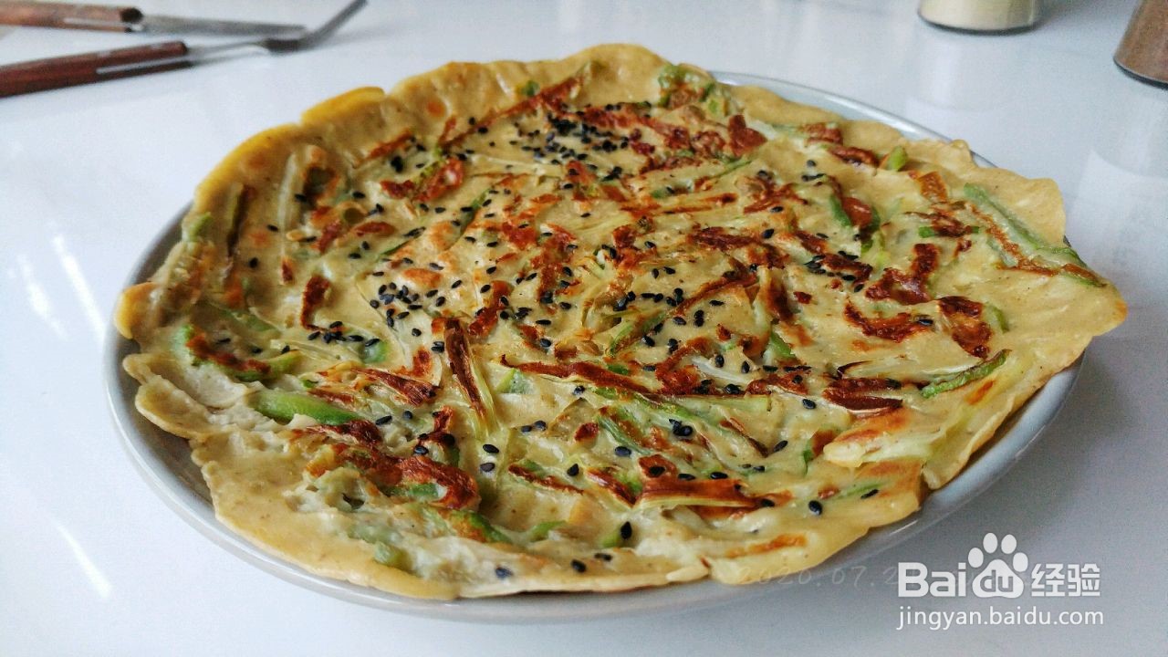 榨菜香葱丝瓜饼