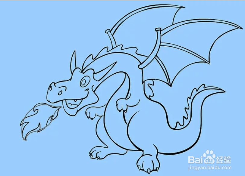 怎么画卡通形象的龙