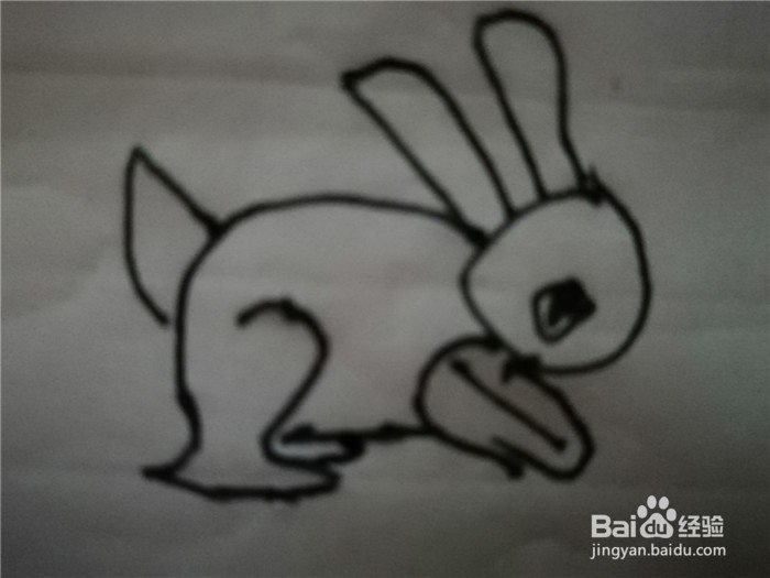 怎么样用简笔画画小兔