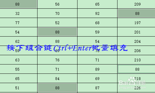 Excel如何快速填充不连续单元格