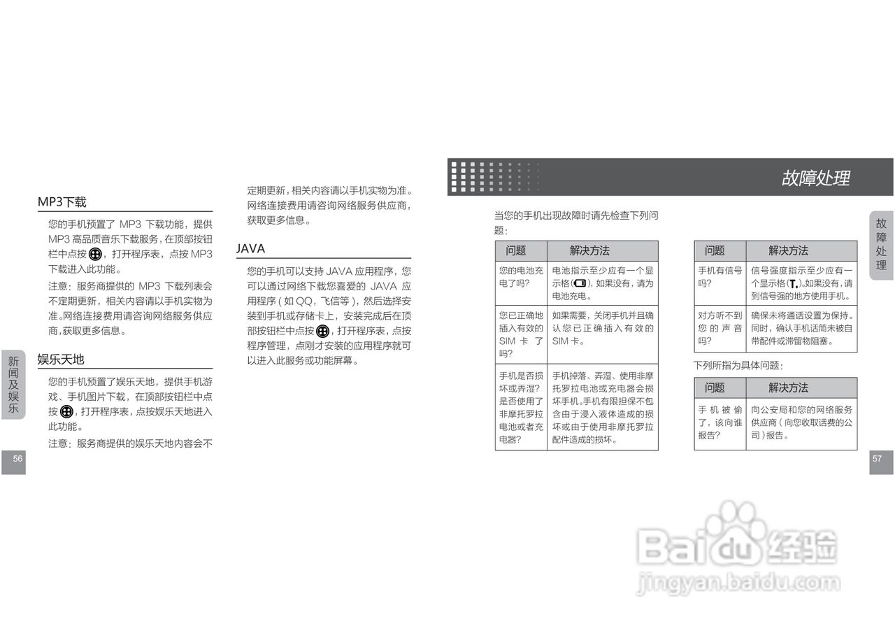摩托罗拉E11手机使用说明书:[3]