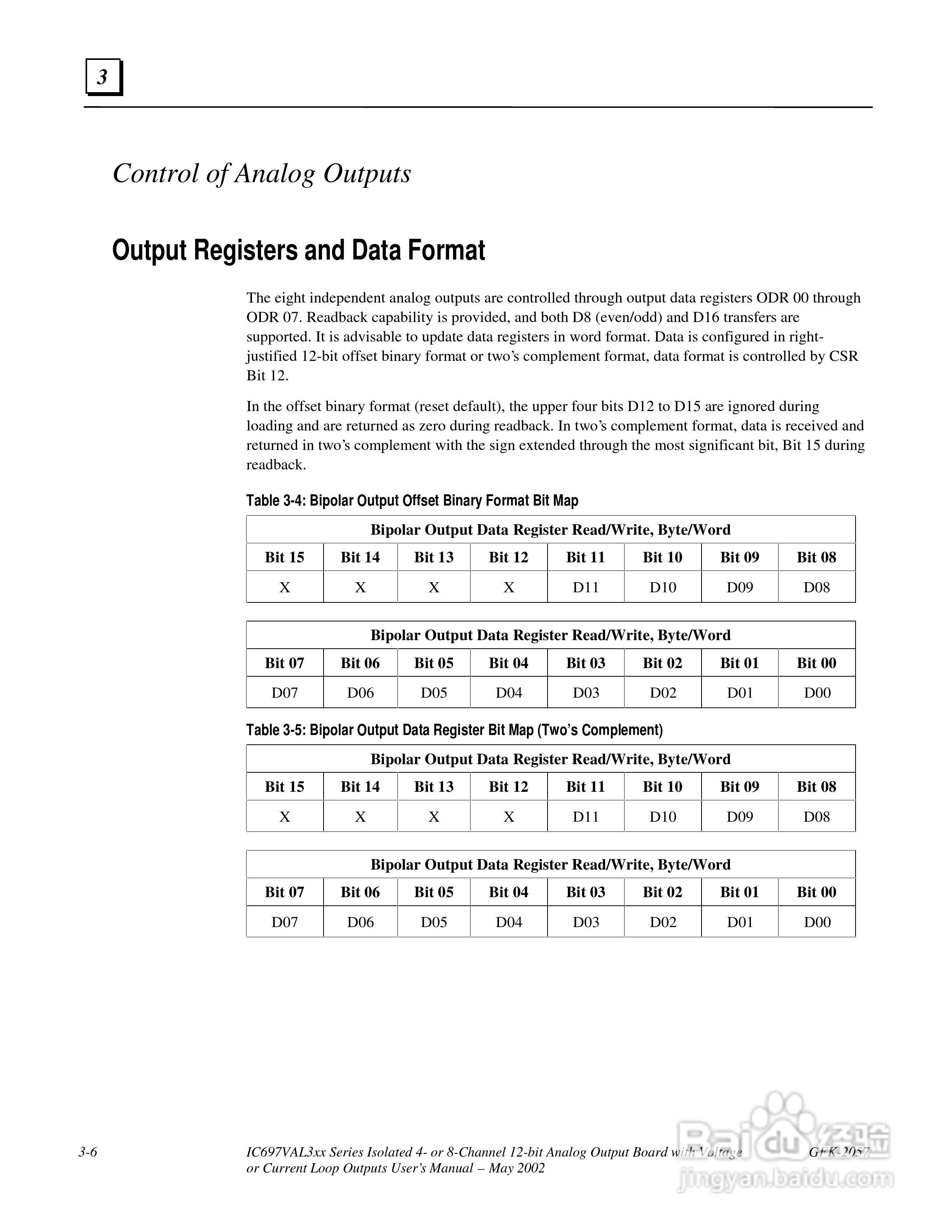 Gfk2057 PACSystem 12位电压电流模拟量输出模块使用手:[4]