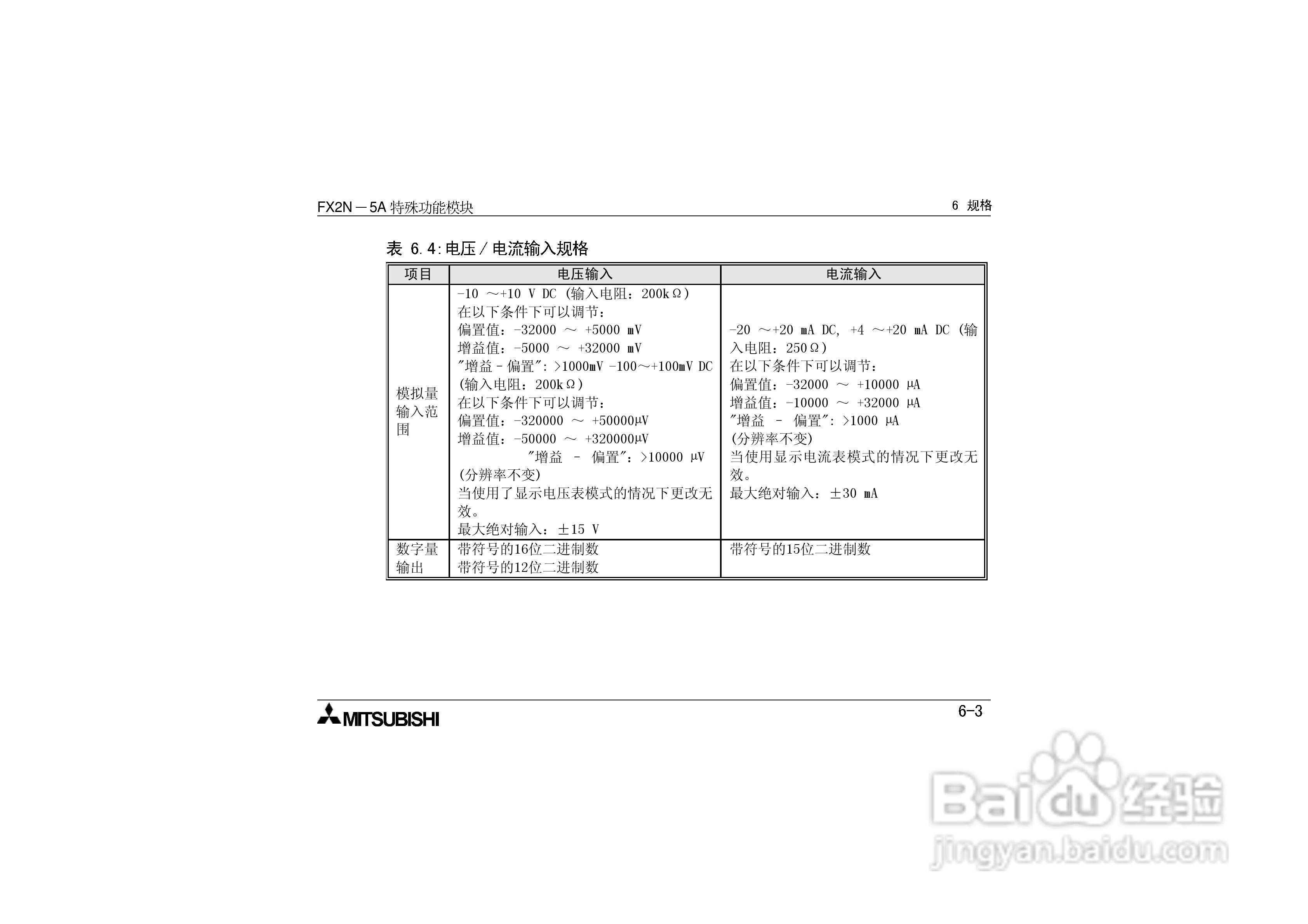 三菱电机FX2N-5A特殊功能模块用户手册:[3]